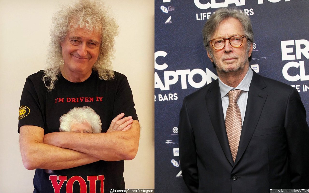 Brian May Reacts to Eric Clapton's Vaccine Stance by Calling Anti-Vaxxers 'Fruitcakes'