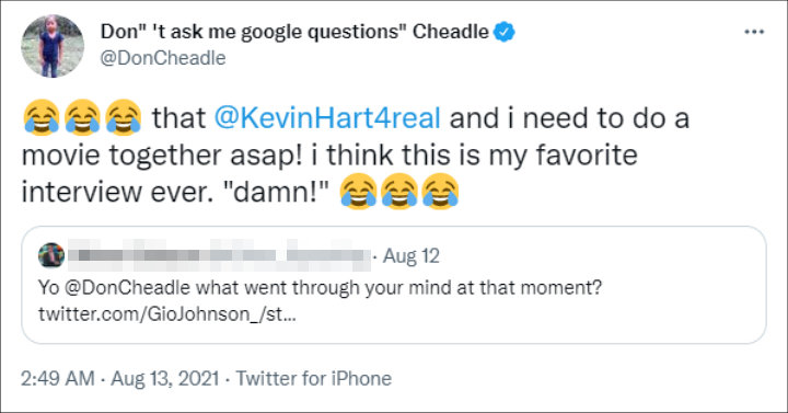 Don Cheadle via Twitter