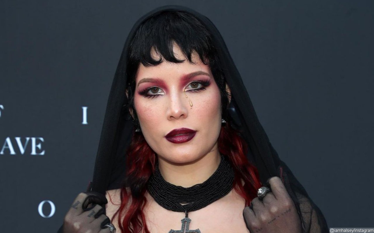 Halsey Turns Heads With Gothic Glam Look on First Red Carpet Appearance Since Giving Birth 