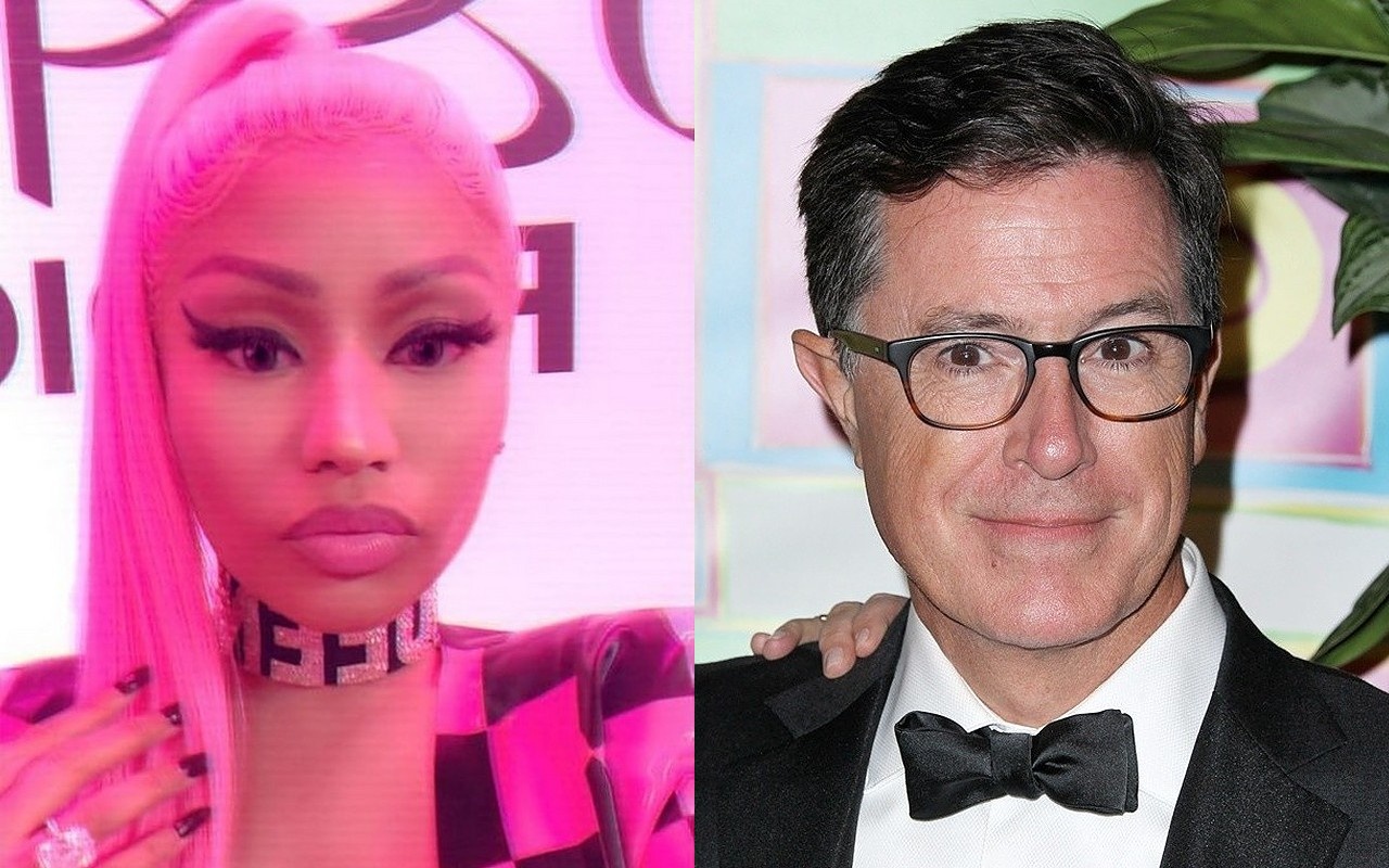 Nicki Minaj Dissed by Stephen Colbert Over Vaccine Impotency Claims