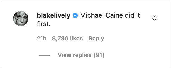 Blake Lively's Comment on Ryan Reynolds' IG Post