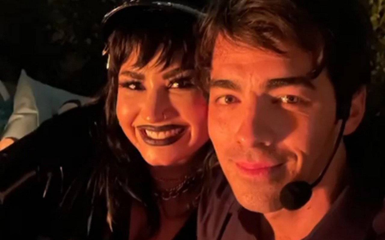 Demi Lovato and Ex Joe Jonas Flash Big Smiles During Reunion at Halloween Party