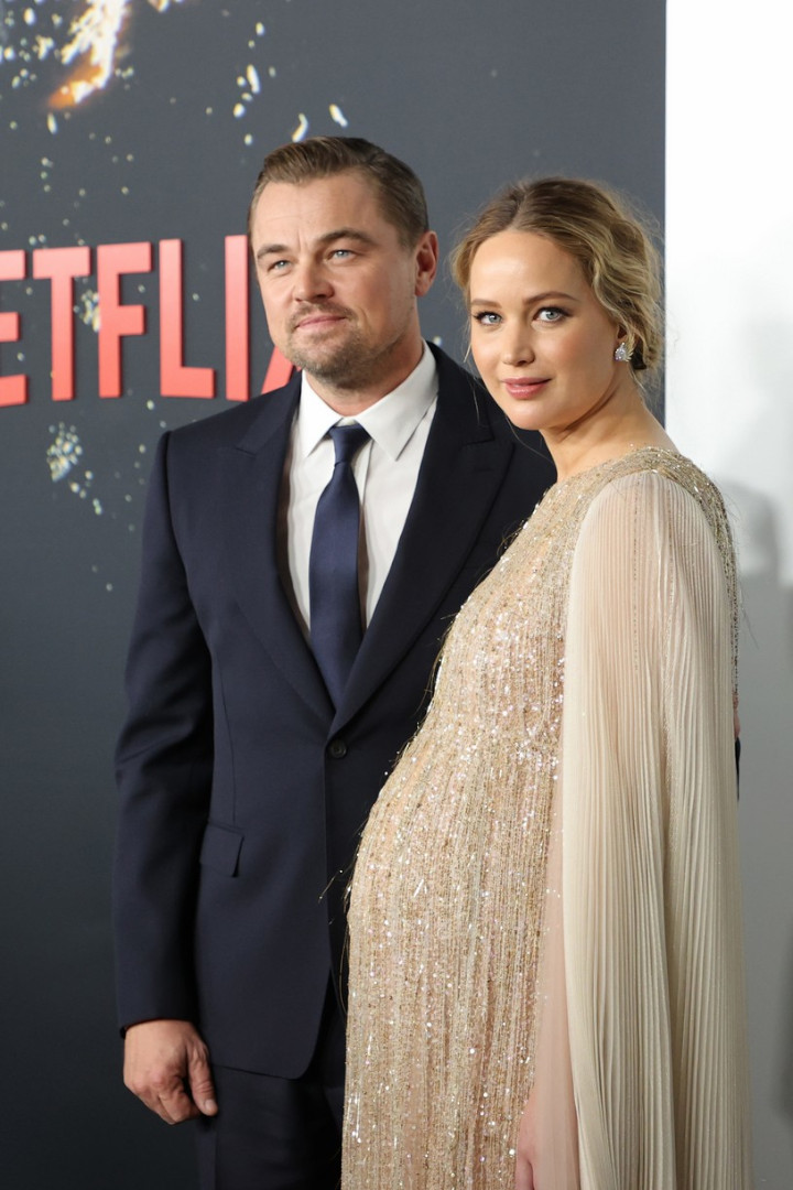 Jennifer Lawrence and Leonardo DiCaprio at 'Don't Look Up' Premiere