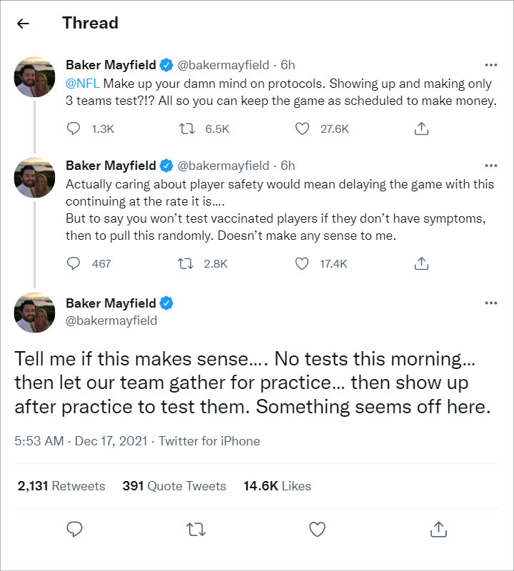 Baker Mayfield via Twitter