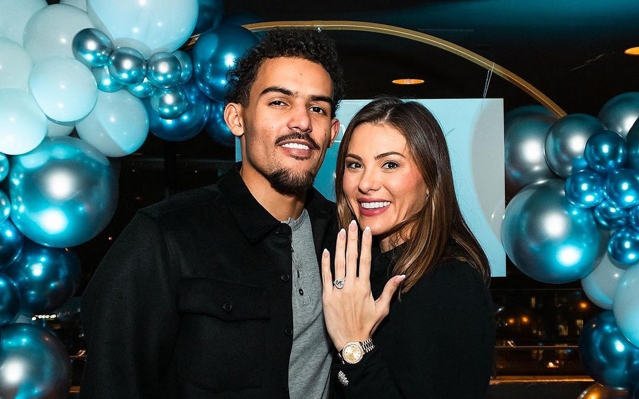 Trae Young Proposes to Girlfriend Shelby Miller