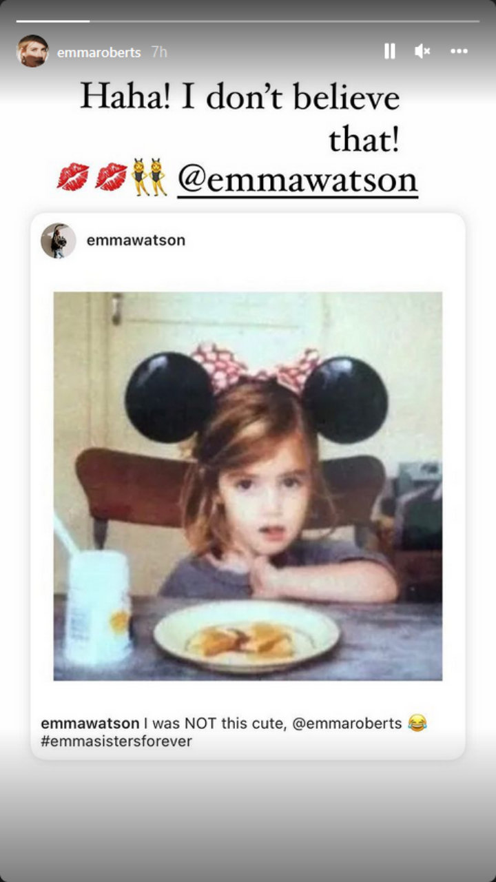 Emma Roberts' Instagram Story