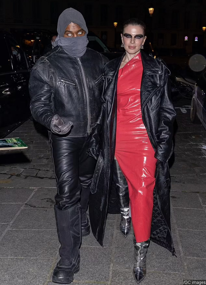 Kanye West and Julia Fox in Paris