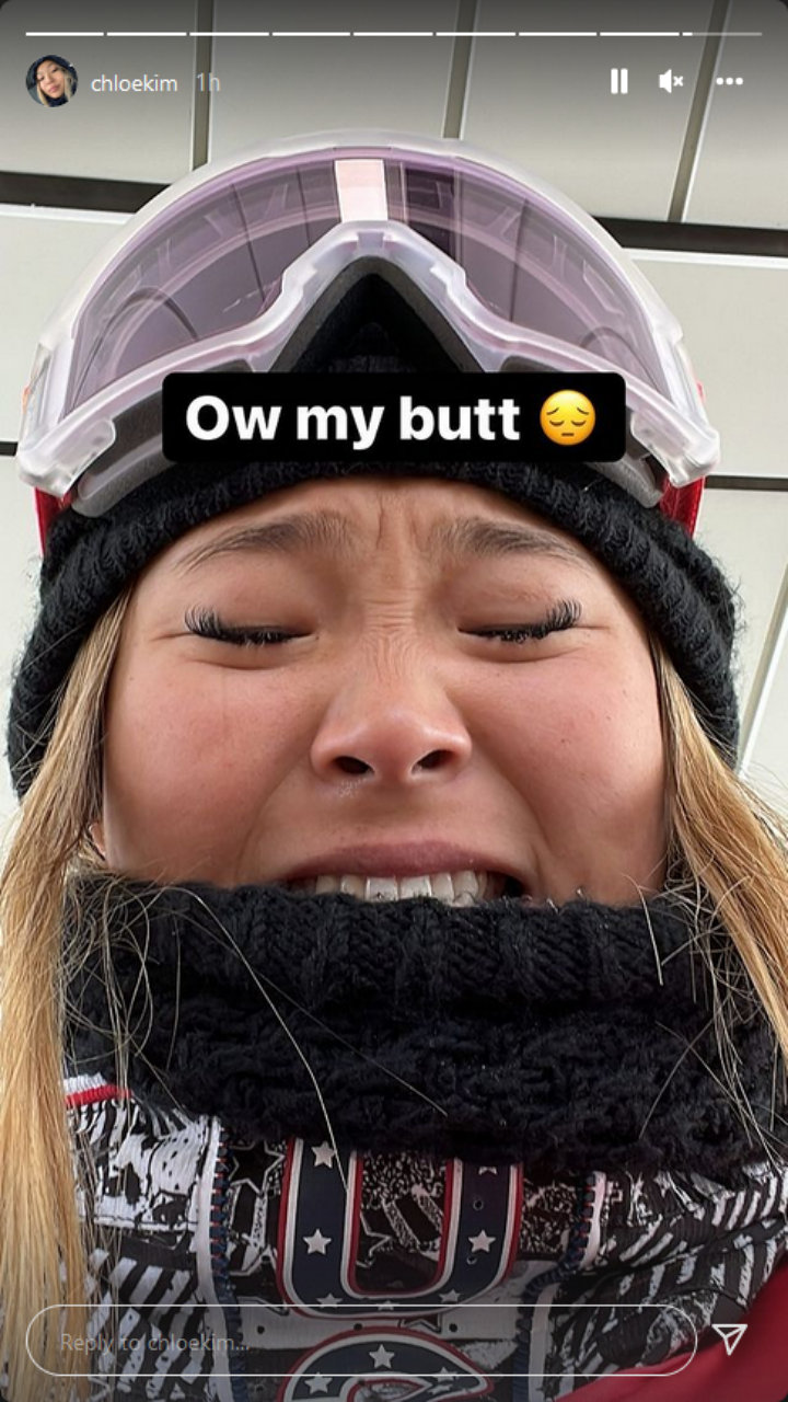 Chloe Kim via IG Story