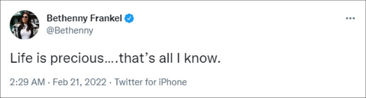 Bethenny Frankel via Twitter