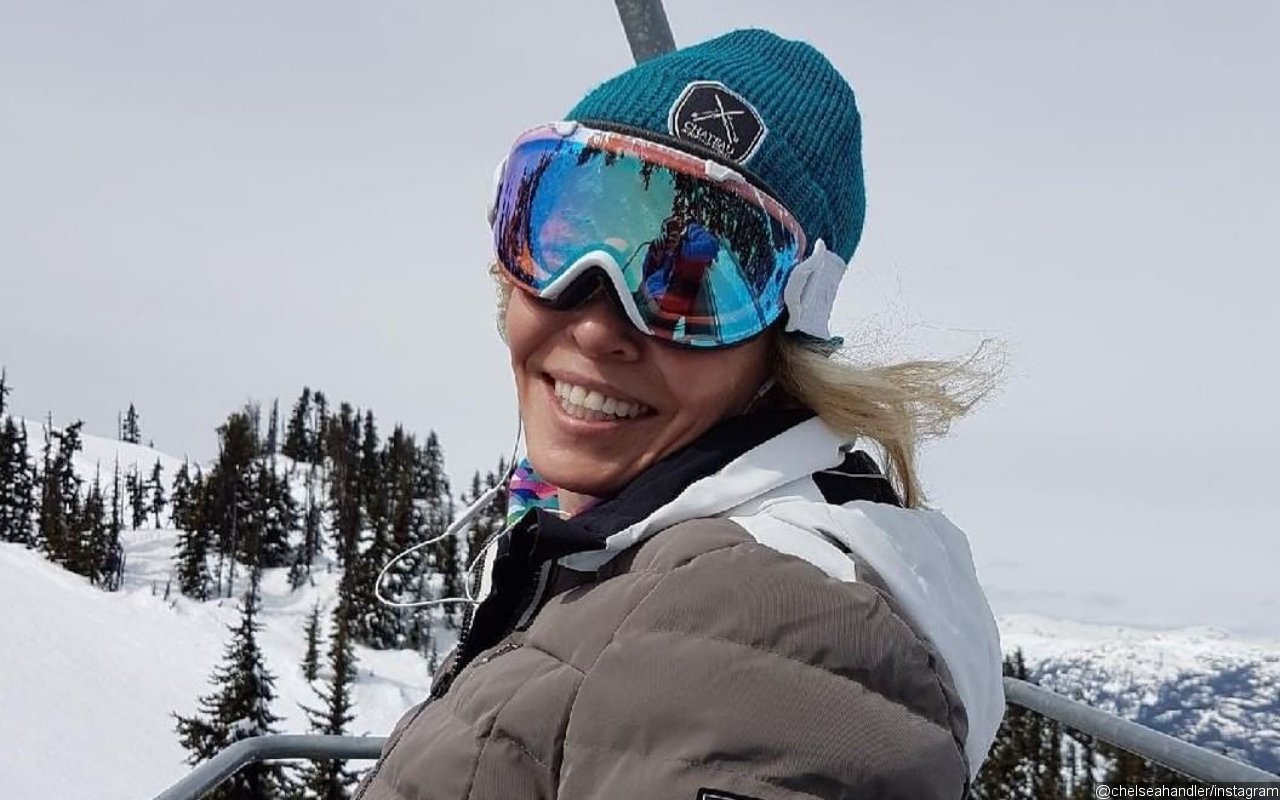 Chelsea Handler Skis Topless With Marijuana in Her Hand to Celebrate 47th Birthday