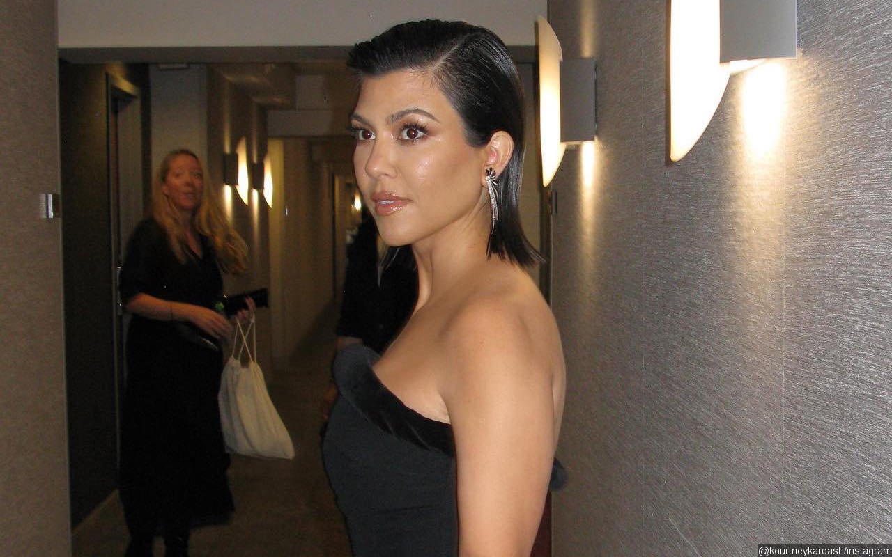 Fans Believe Kourtney Kardashian Is Pregnant After Spotting Bump in Her Tight Dress at Oscars