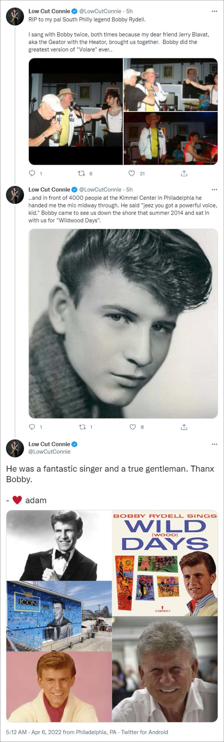 Adam Weiner's Twitter Post