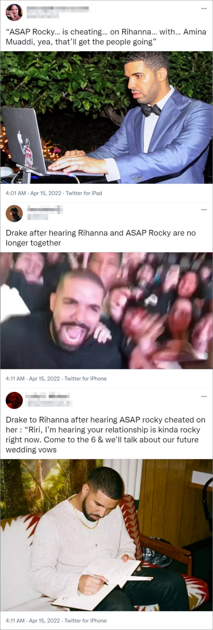 Tweets about Drake