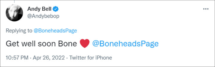Andy Bell via Twitter
