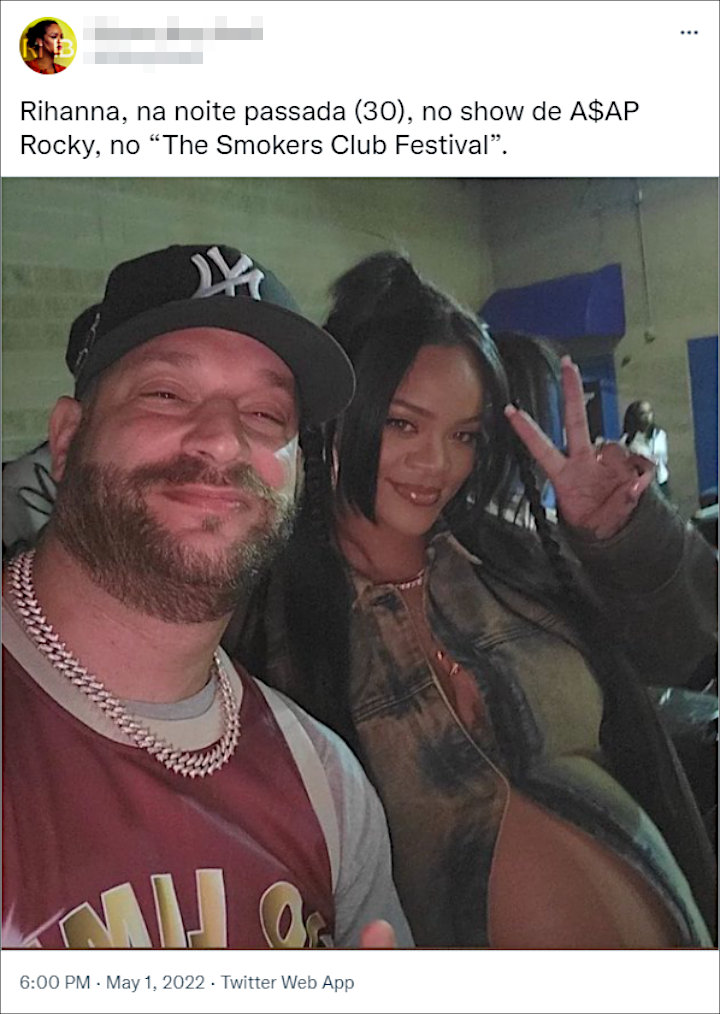 Rihanna at the Smokers Club Festival