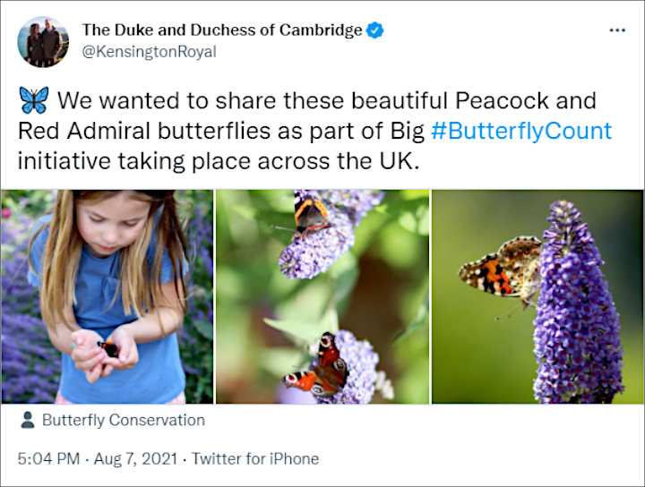 The Duke and Duchess of Cambridge's Twitter Post