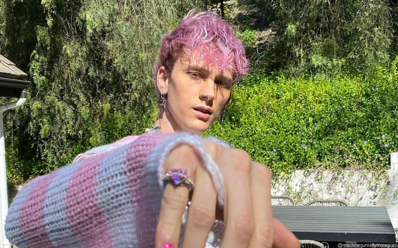 Machine Gun Kelly Drives Fans Wild After Posting Naked Behind-the-Scenes Pic From 'Good Mourning' 