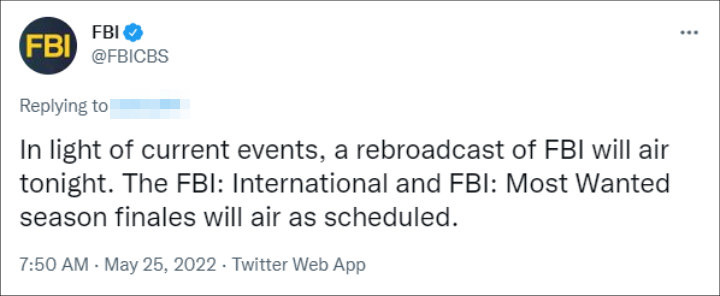 FBI's Tweet