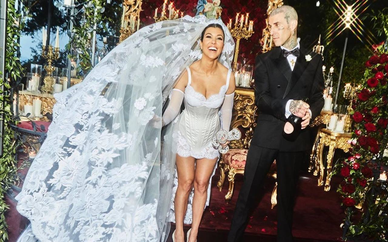 Report: Dolce and Gabbana Makes Millions Following Kourtney Kardashian and Travis Barker's Wedding