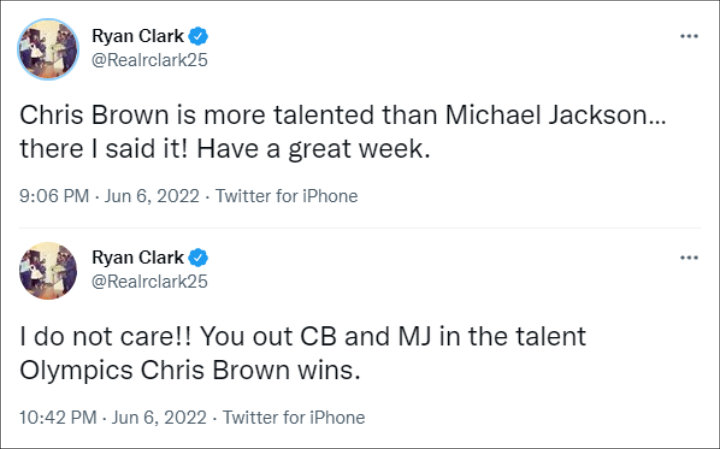 Ryan Clark's tweets