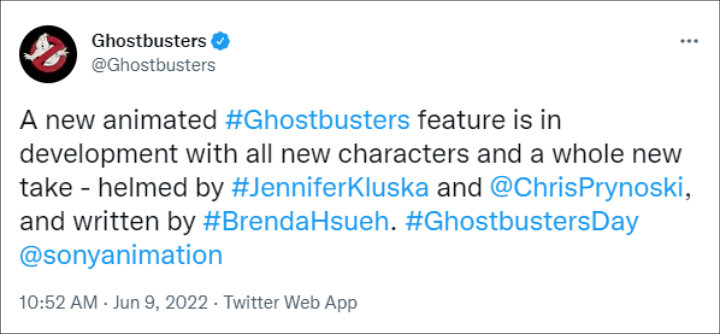 New Ghostbusters movie