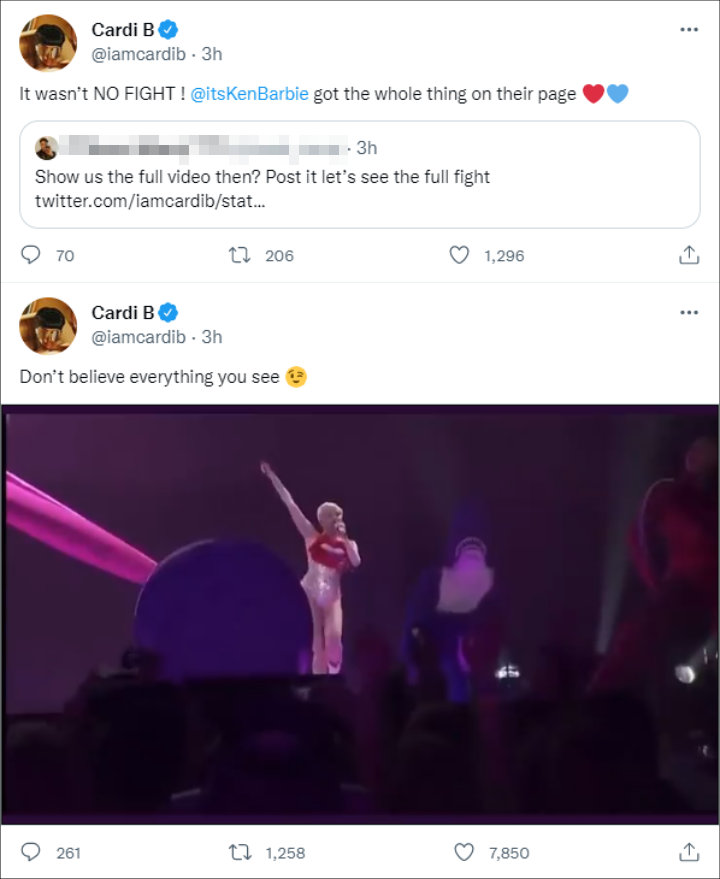Cardi B's Tweets