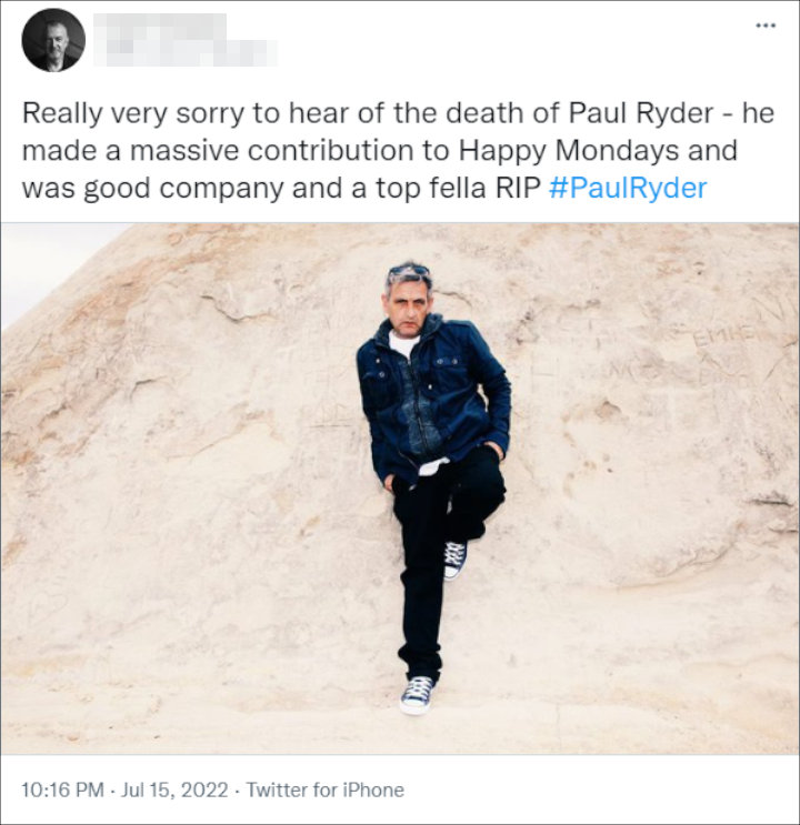 Tribute to Paul Ryder #1