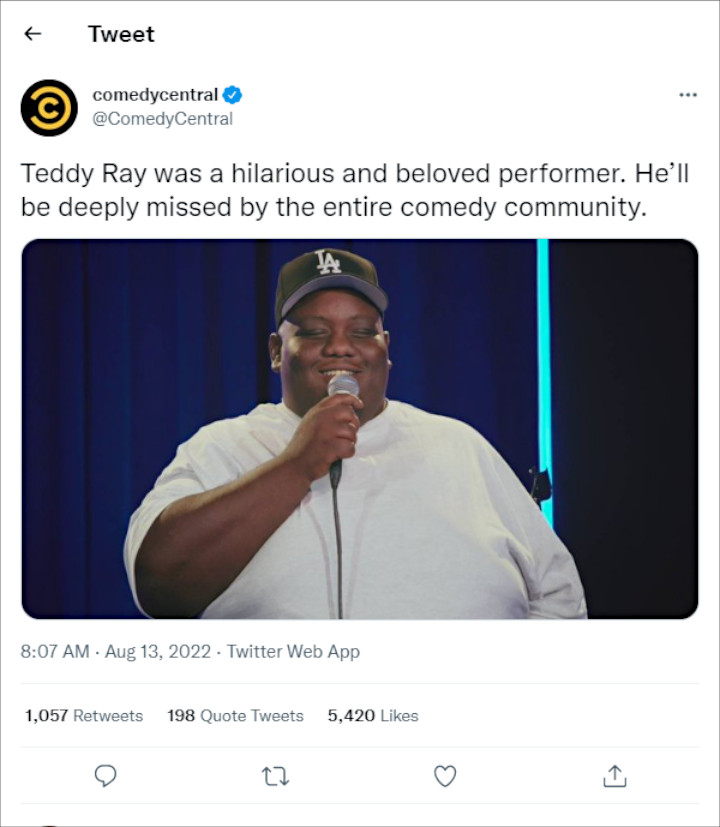 Comedy Central's tweet