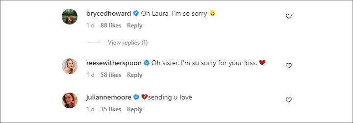Comments on Laura Dern's IG Post