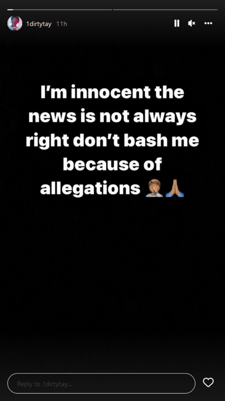 Dirty Tay's IG Story