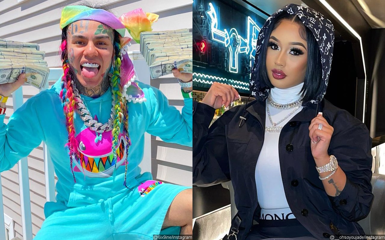 6ix9ine's Girlfriend Jade Slams 'Fake' News After Arrest for Allegedly Punching Him