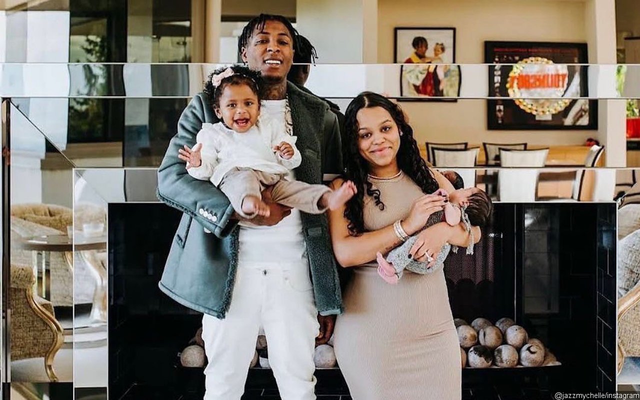 NBA YoungBoy's Fans Gush Over His Happy Family Portrait With Jazlyn and Their Kids