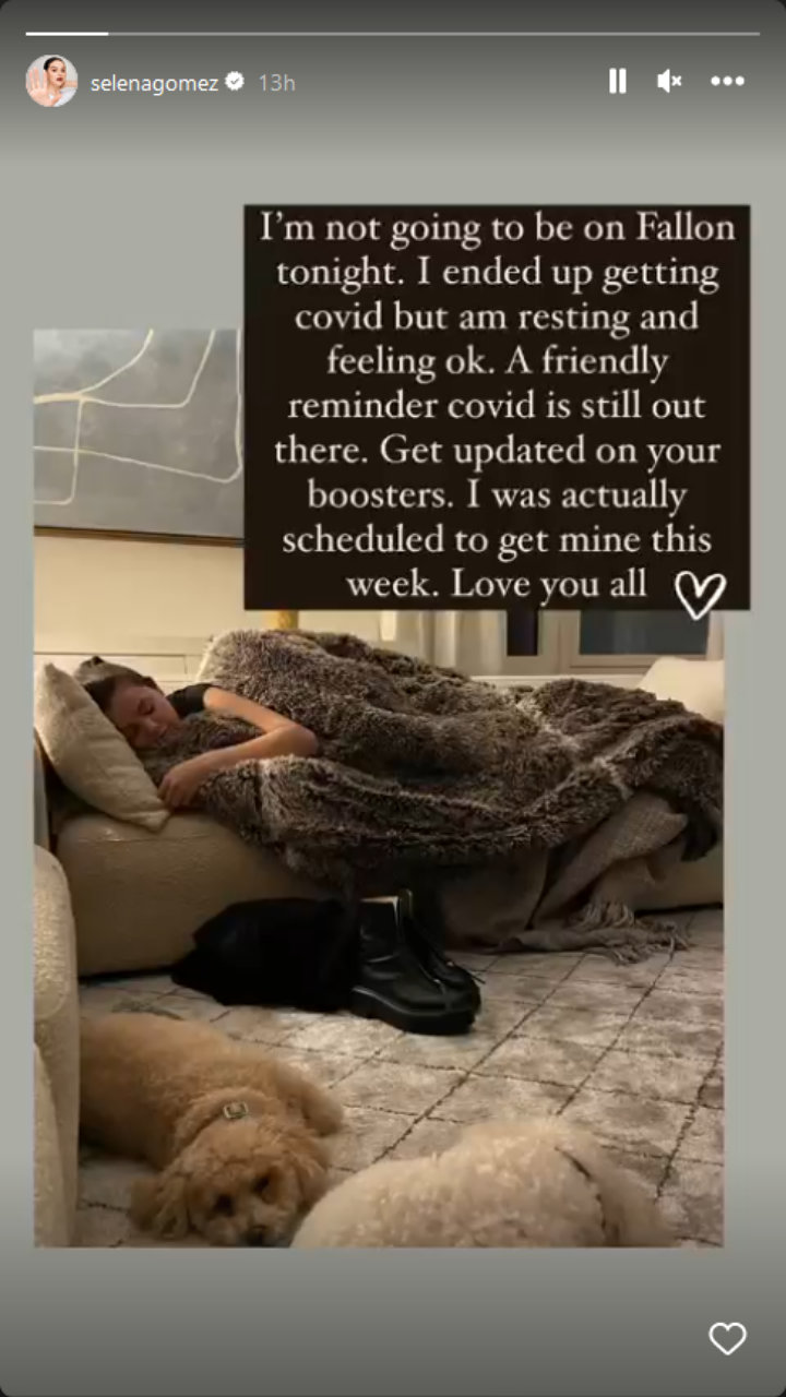 Selena's IG Story
