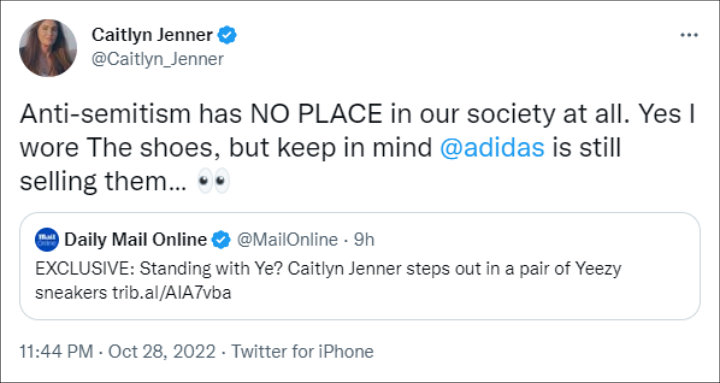 Caitlyn Jenner's tweet