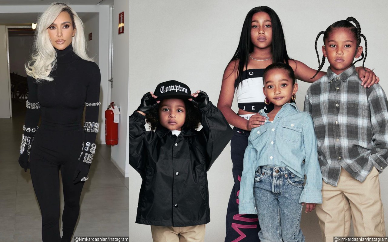 Kim Kardashian Clowned After Dressing Her Kids as '90s Music Icons for Halloween
