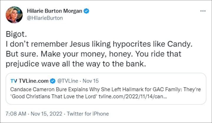 Hilarie Burton's Tweet #1