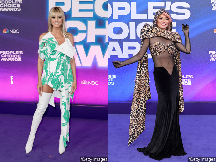 Heidi Klum and Shania Twain at 2022 PCAs