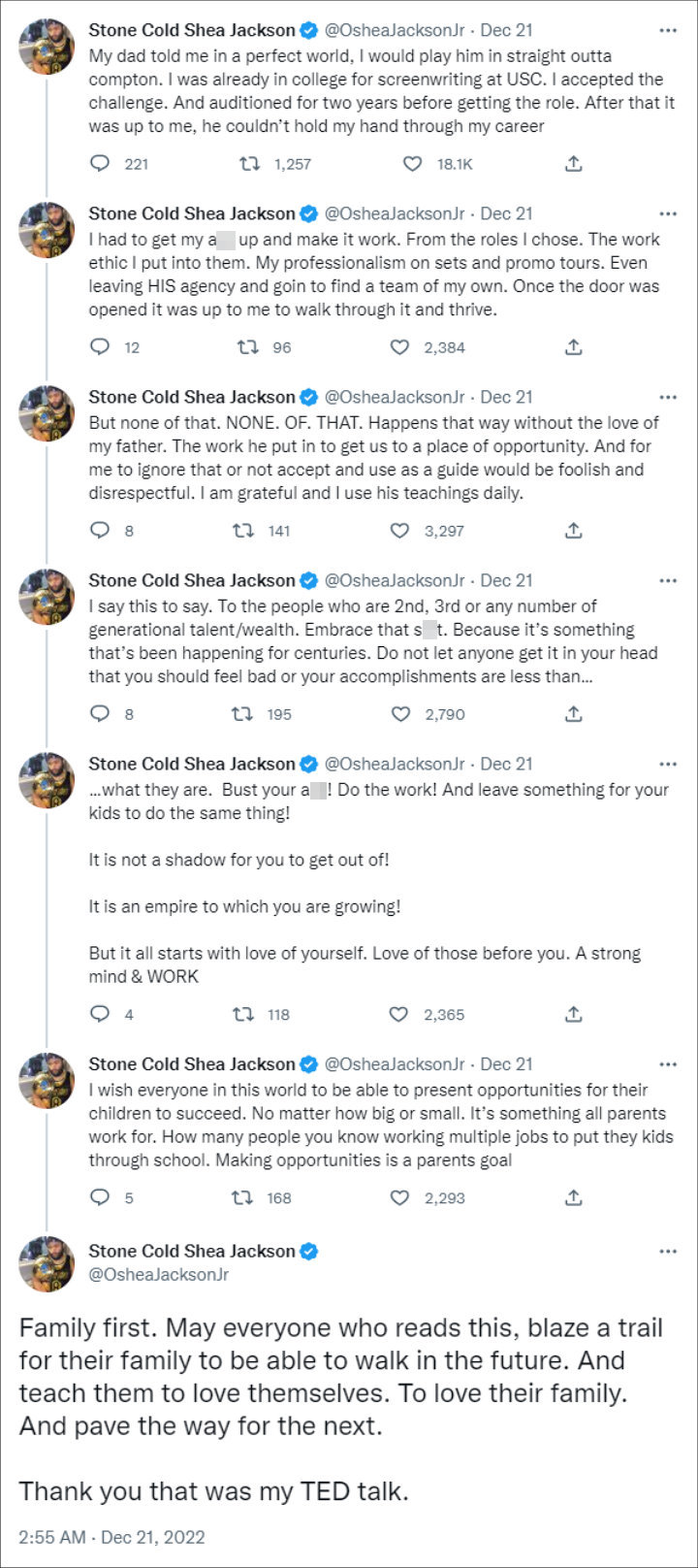 O'Shea Jackson Jr.'s Tweets