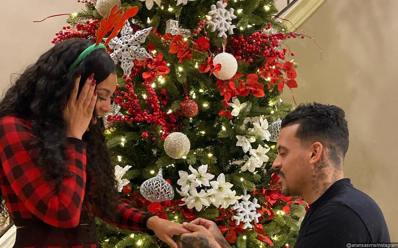 Matt Barnes Proposes to GF Anansa Sims in Front of Christmas Tree