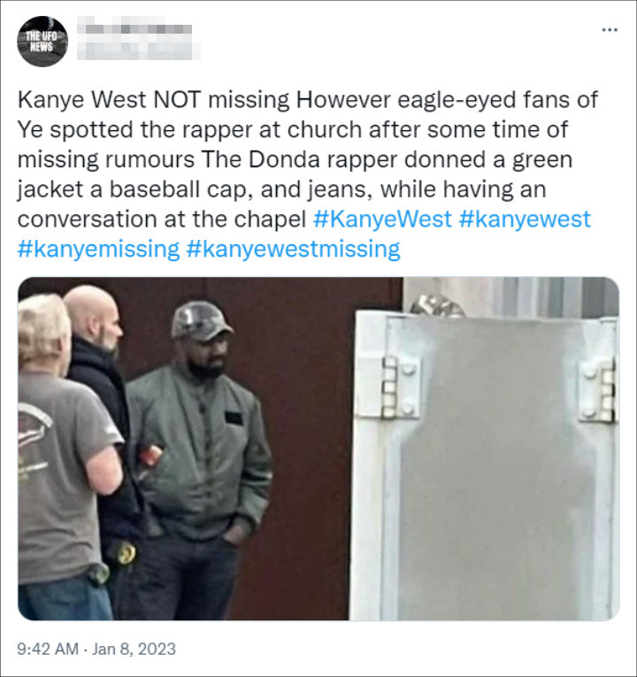 The UFO News' tweet
