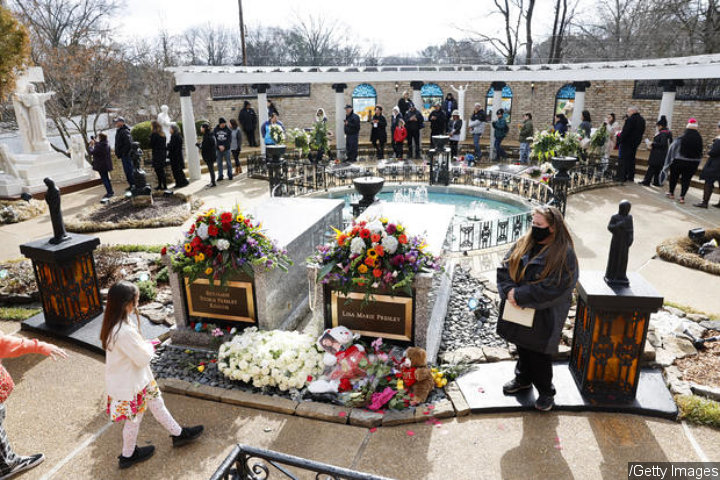 Lisa Marie Presley's Grave at Graceland