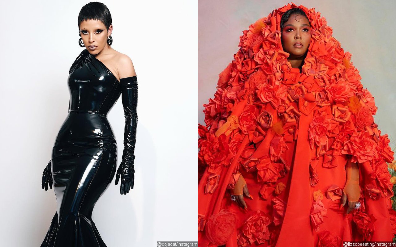 Grammys 2023: Doja Cat Stuns in Latex Dress, Lizzo Goes Bold With Orange Massive Cape on Red Carpet