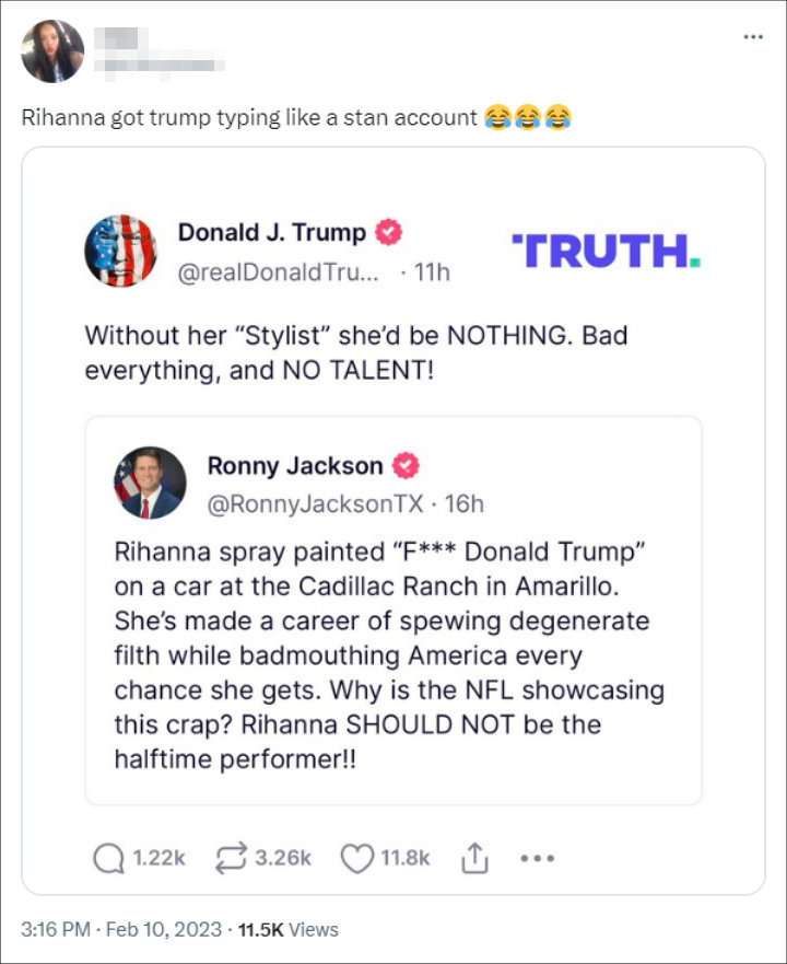 Donald Trump Attacks Rihanna