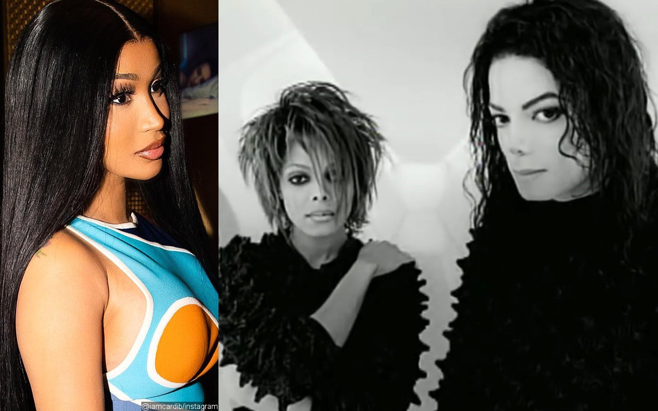 See Cardi B's Funny Reaction When Asked to Recreate Iconic Michael and Janet Jackson's 'Scream' MV