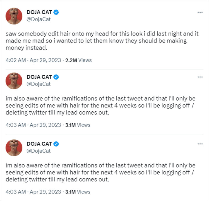 Doja Cat's Tweets