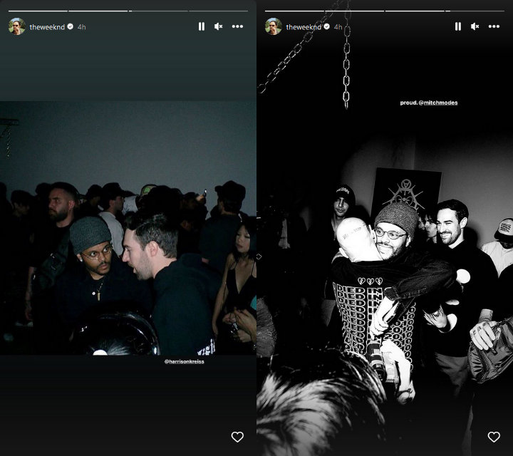 The Weeknd's IG Stories