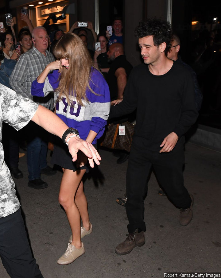 Taylor Swift and Matty Healy Left Greenwich Village Recording Studio