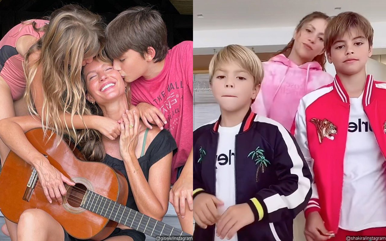 Newly Single Moms Gisele Bundchen and Shakira Bonding During Night Out With Kids