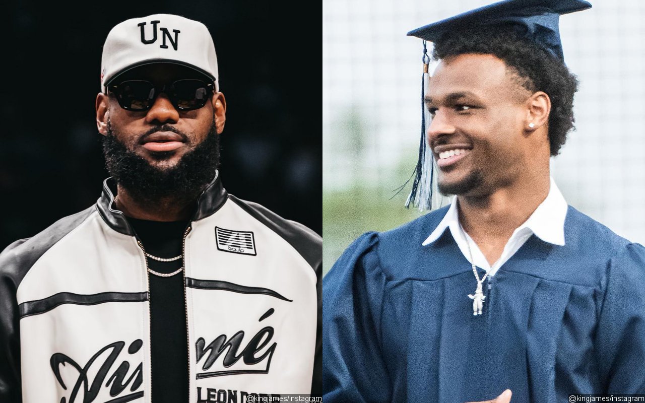 'Proud' Dad LeBron James Celebrating as Son Bronny Graduates From High School