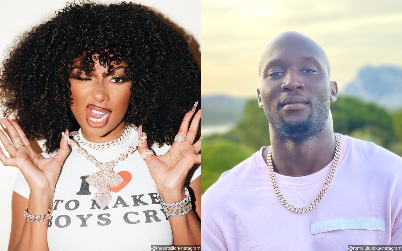 Megan Thee Stallion and Romelu Lukaku Holding Hands in New Photo From His Teammate's Wedding